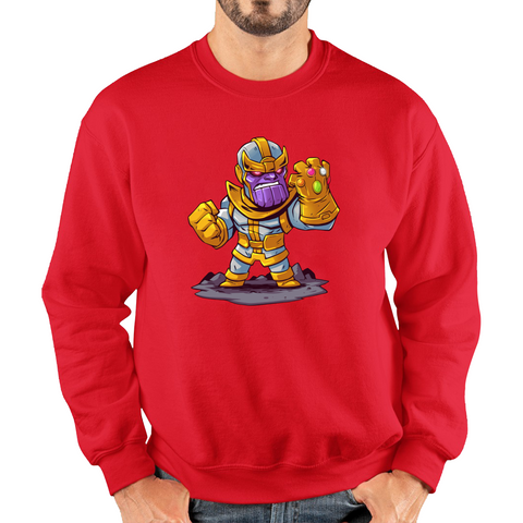 Thanos Mad Titan Cute Cartoon Jumper Marvel Avengers Comic Thanos Unisex Sweatshirt