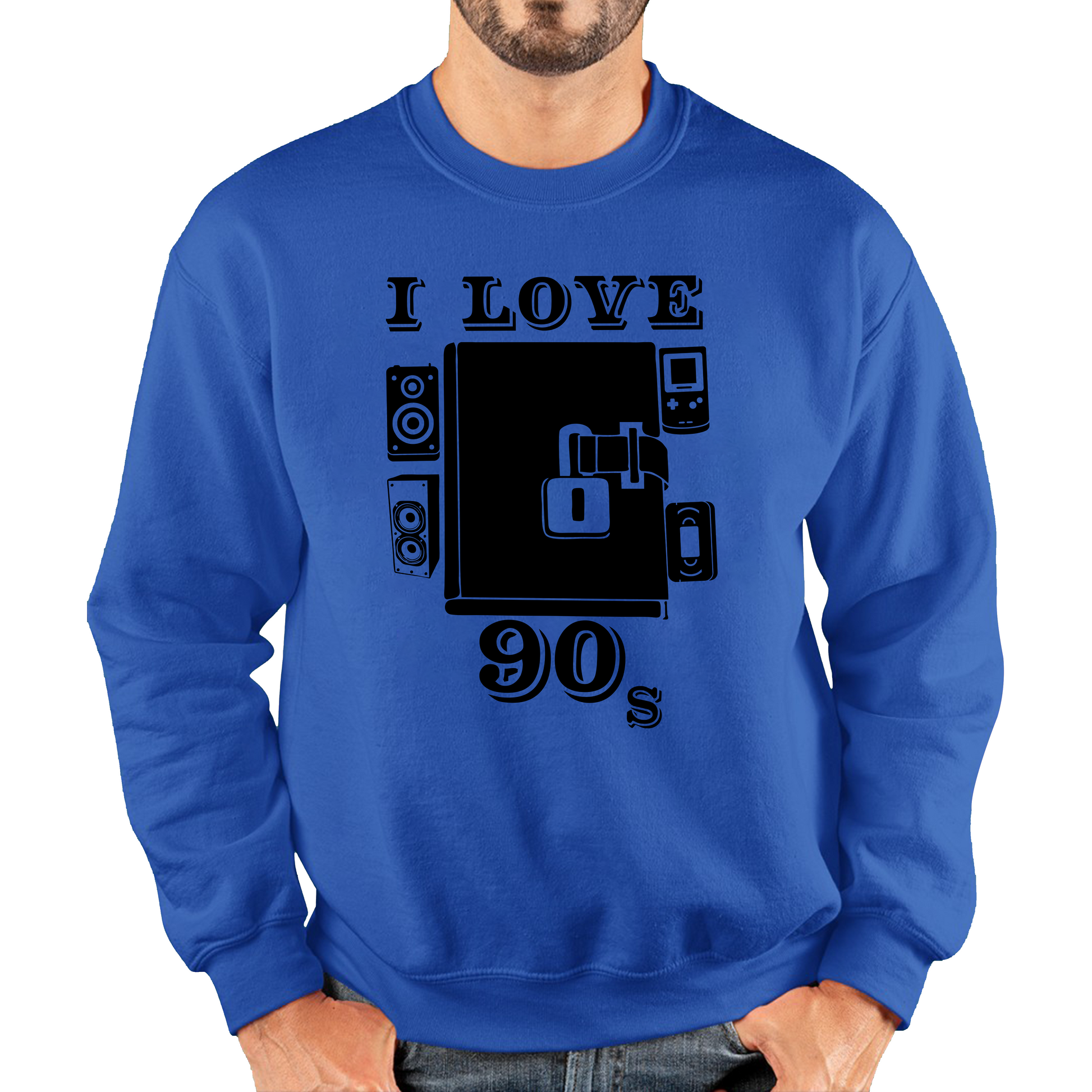 I Love 90s Dairy Old Music Sweatshirt