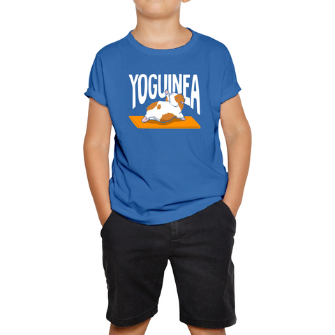 Yoguinea Funny Pig Tee Top Guinea Pig Rodents Funny Animal Lovers Kids T Shirt