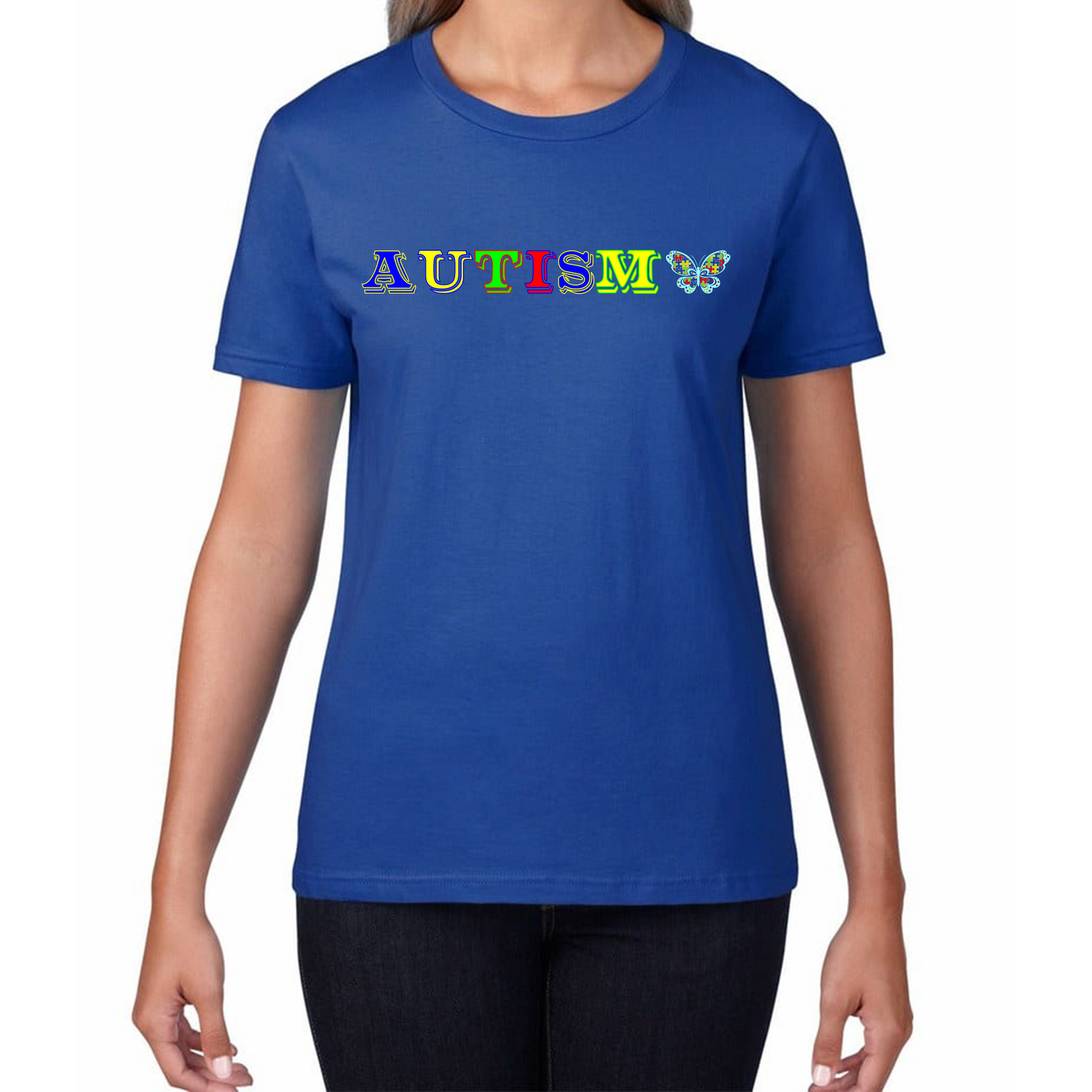 Autism Awareness With Butterfly T Shirt