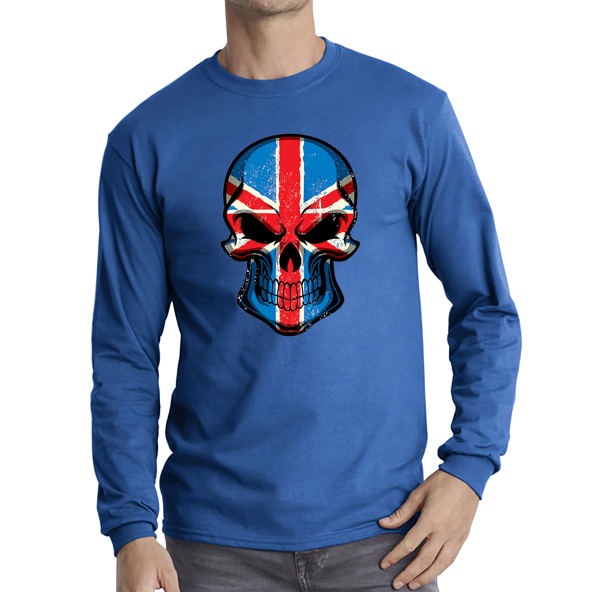 Skull Face British National Day T Shirt