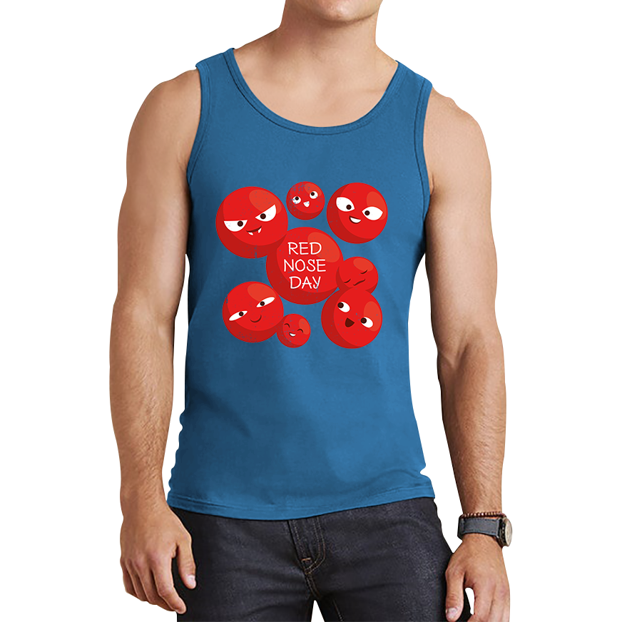 Red Nose Day Funny Noses Tank Top