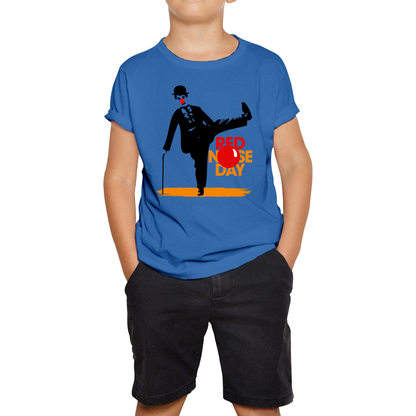 Comic Relief Red Nose Day Charlie Chaplin T Shirt