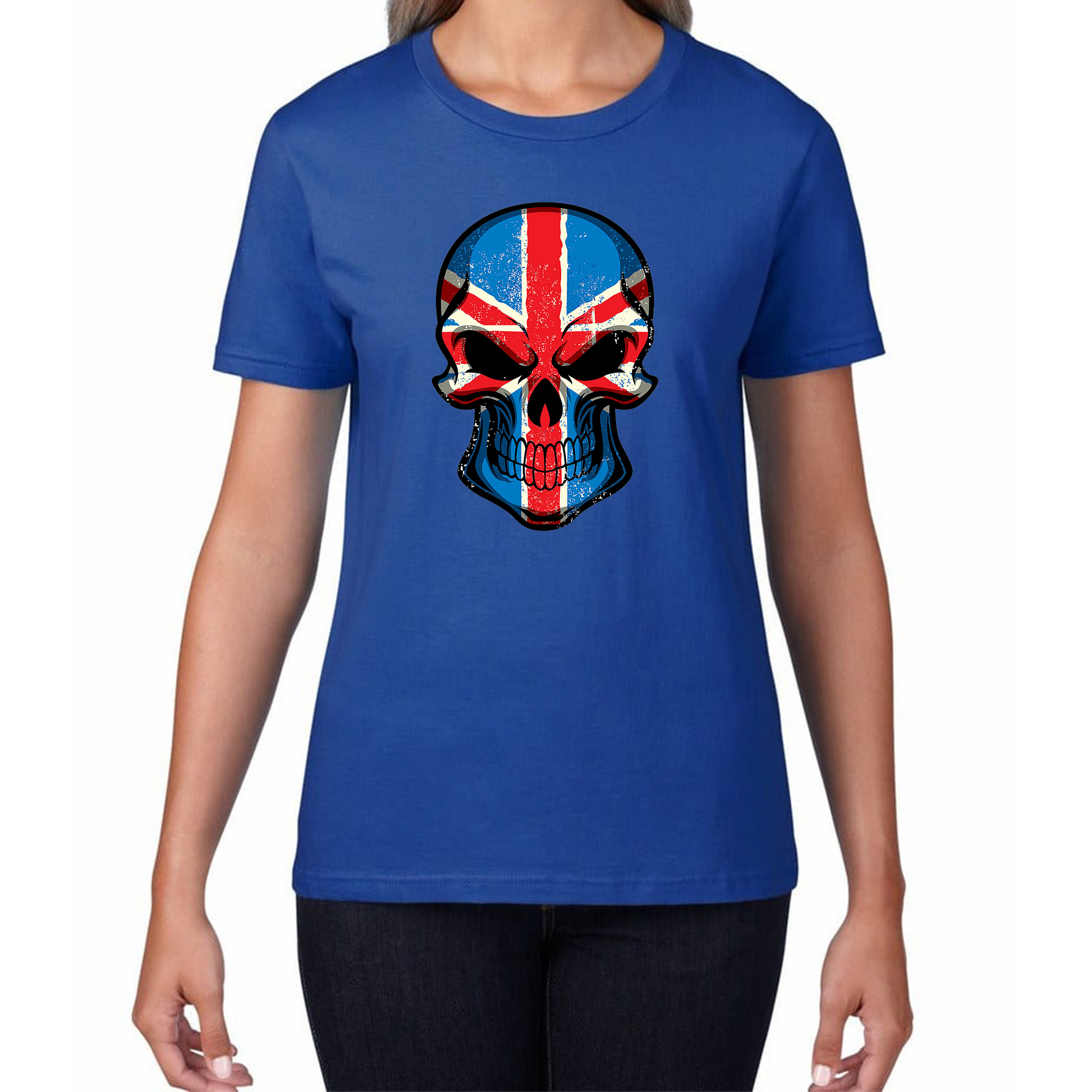 Skull Face British National Day T Shirt