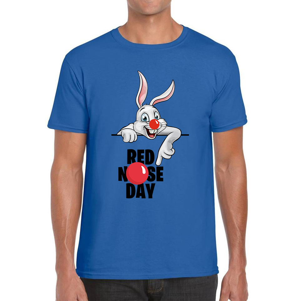 White Bunny Red Nose Day T Shirt