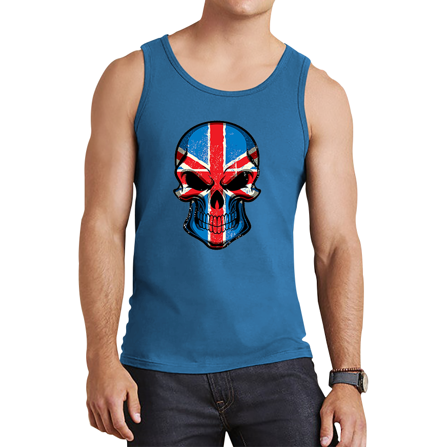 Skull Face British National Day Tank Top