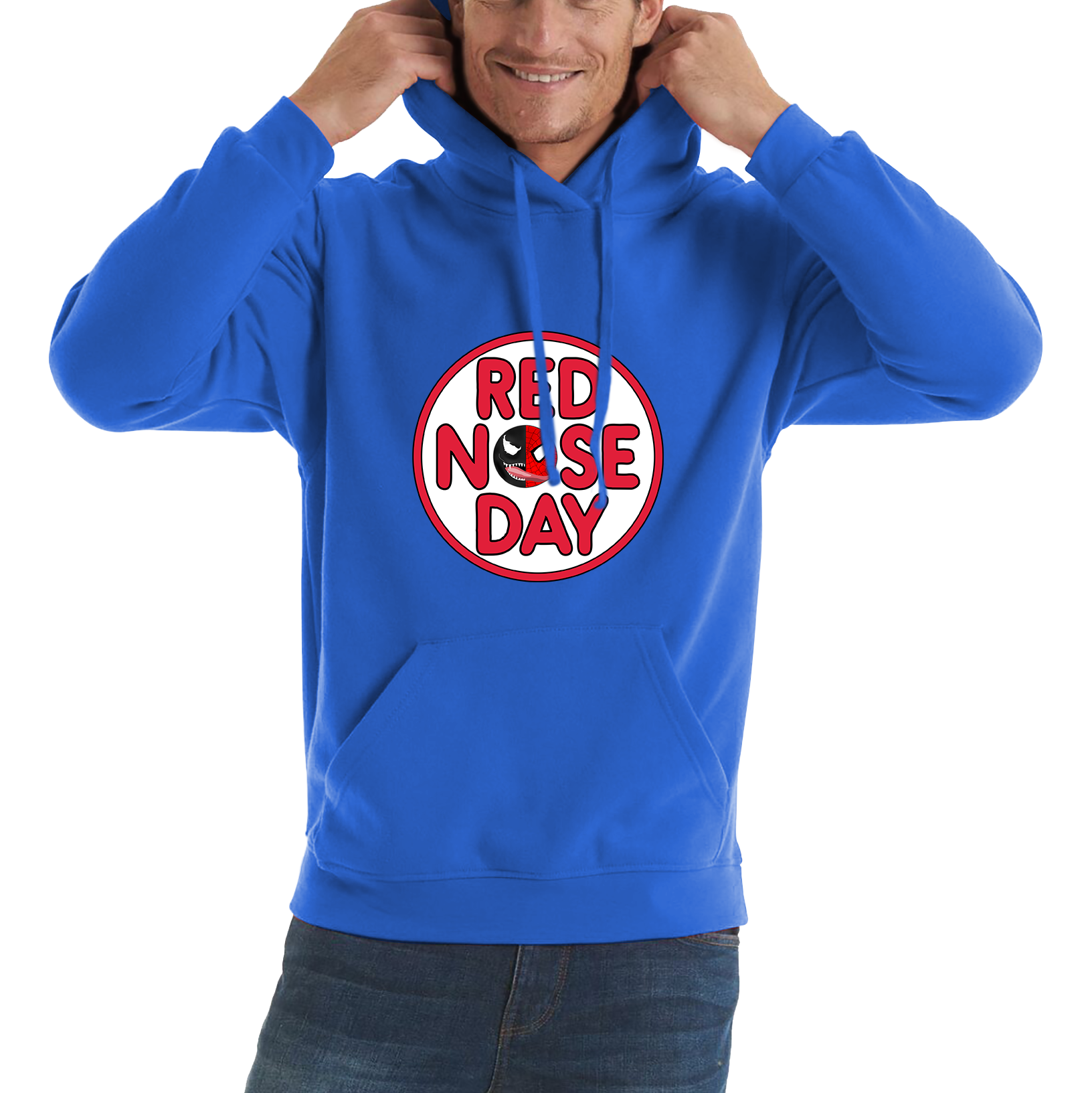 Marvel Venom Spider-man Red Nose Day Hoodie