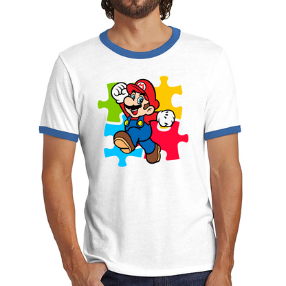 Super Mario Shirt Funny Game Lovers Players Video Game Ringer T Shirt