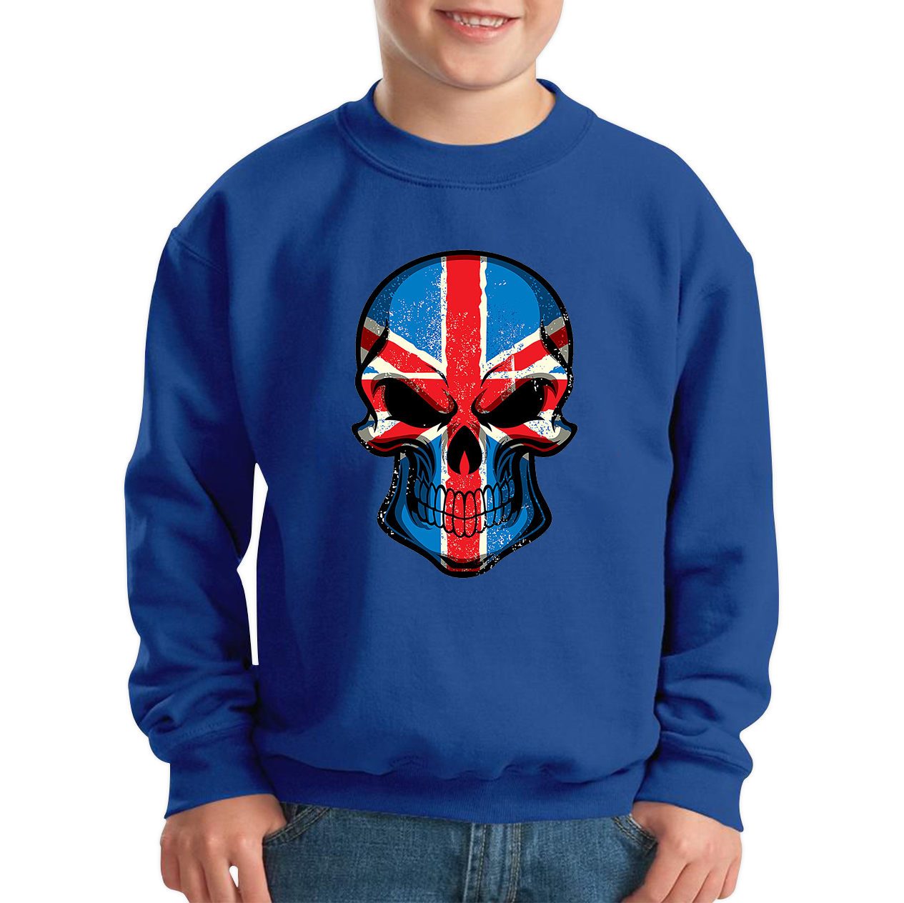 Skull Face British National Day Sweatshirt 