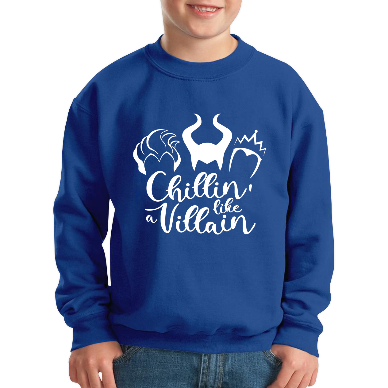 Sanderson Sister Maleficent Spoof Chillin Like A Villain Sweatshirt