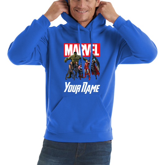 Personalised Marvel Avengers Superheroes Team Hoodie