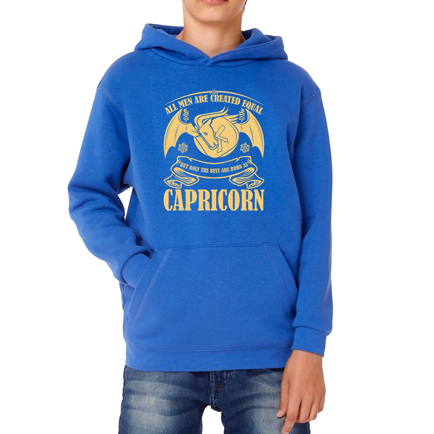 All Men Are Created Equal But Only The Best Are Born As Capricorn Horoscope Astrological Zodiac Sign Birthday Present Kids Hoodie