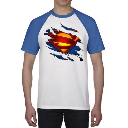 Superman Shirt Fictional Character Superhero Universe Series DC Comics Baseball T Shirt