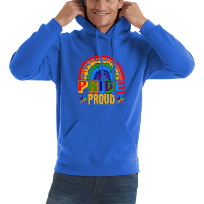 Proud Pride LGBT Pride Gay LGBT Pride Lesbian Rainbow Hoodie