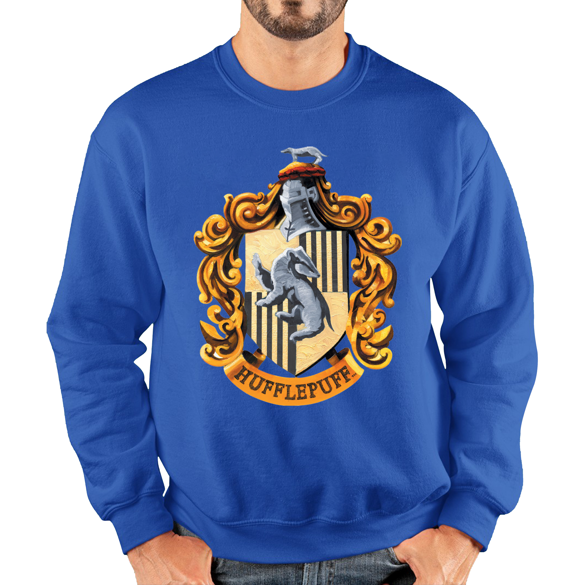 Harry Potter House Of Hufflepuff Hogwarts Crest Sweatshirt