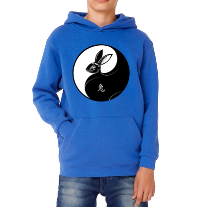 Happy Chinese New Year 2023 Year Of The Rabbit Zodiac Sign Lunar New Year Chinese Zodiac Kids Hoodie