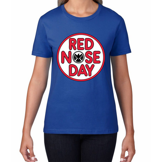 Marvel Shield Red Nose Day T Shirt