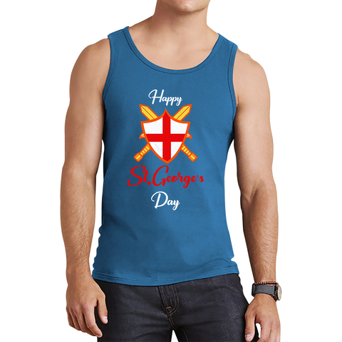 Happy St. George's Knight Sheild And Sword Saint George's Day Tank Top
