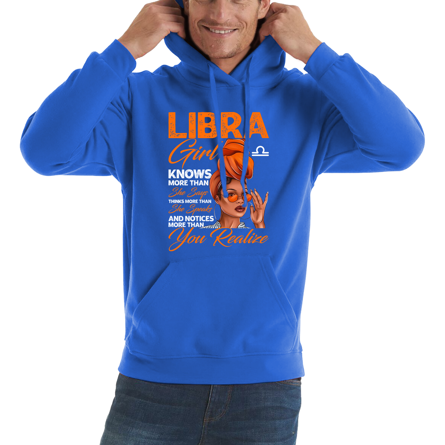 Libra Girl Knows More Than Think More Than Horoscope Zodiac Astrological Sign Birthday Unisex Hoodie