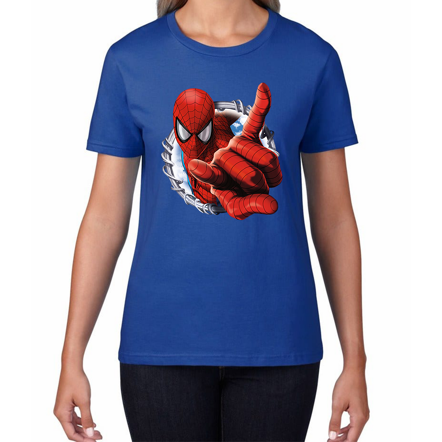 Spiderman Logo No Way Home Avengers Marvel Character Superhero Womens Tee Top