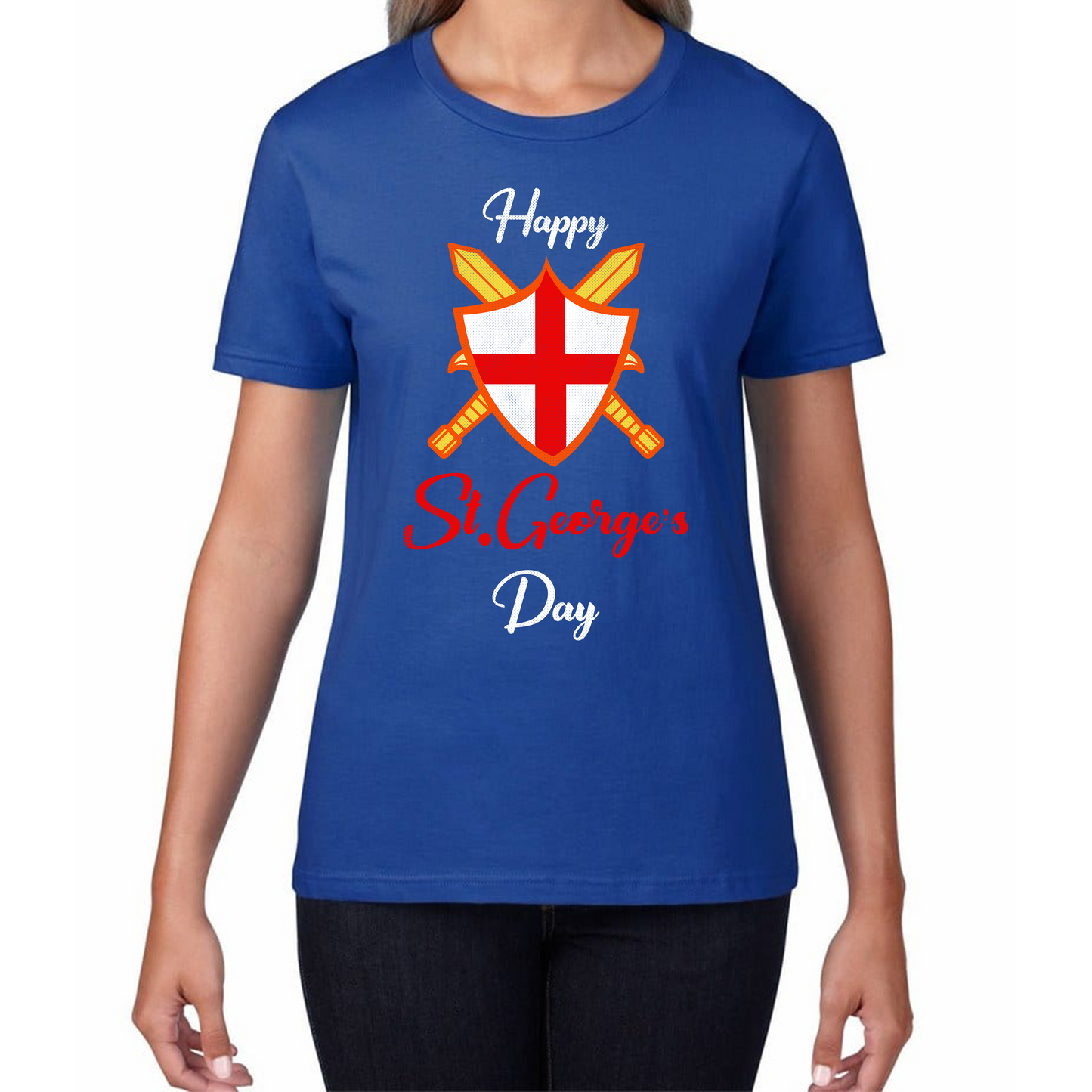 Happy St. George's Day Sword And Sheild T Shirt