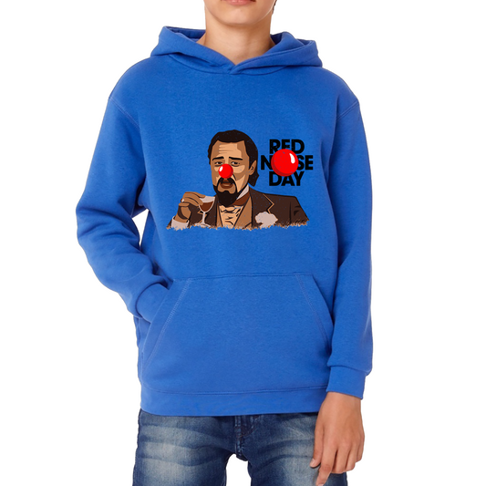 Leonardo Dicaprio Laughing Meme Red Nose Day Hoodie