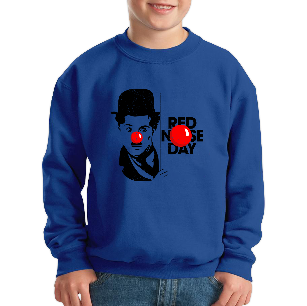 Charlie Chaplin Red Nose Day Sweatshirt