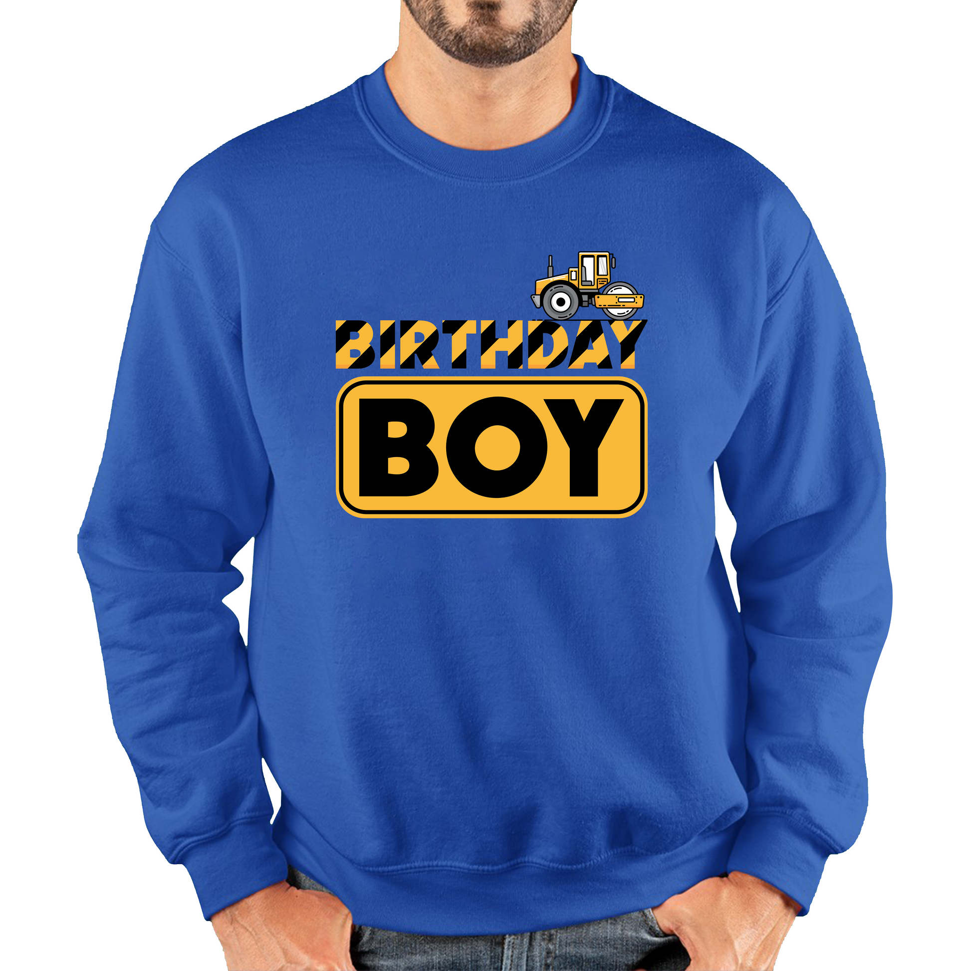 Bulldozer Tractor Birthday Boy Excavator Sweatshirt