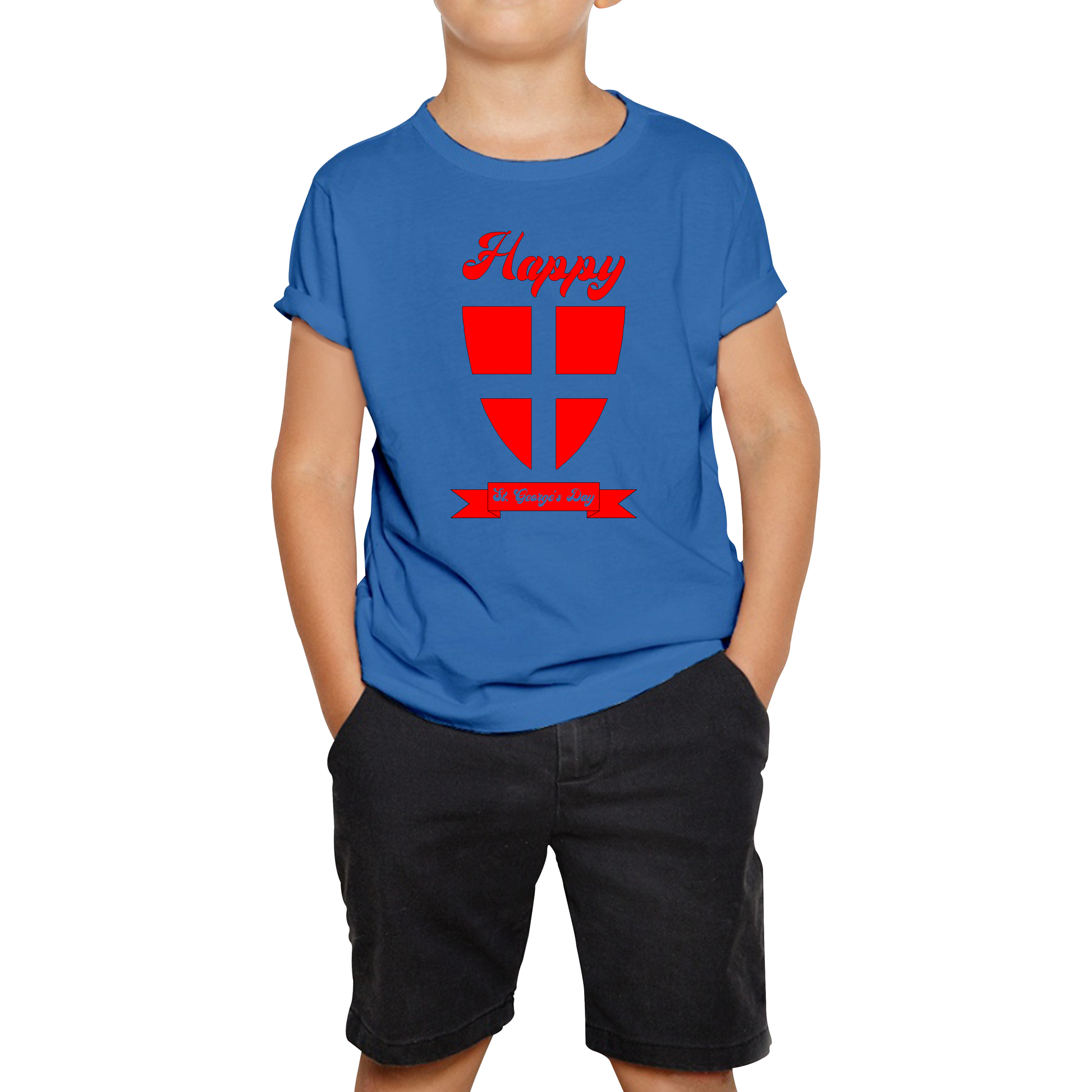 Happy St. George's Day Knight Shield T Shirt