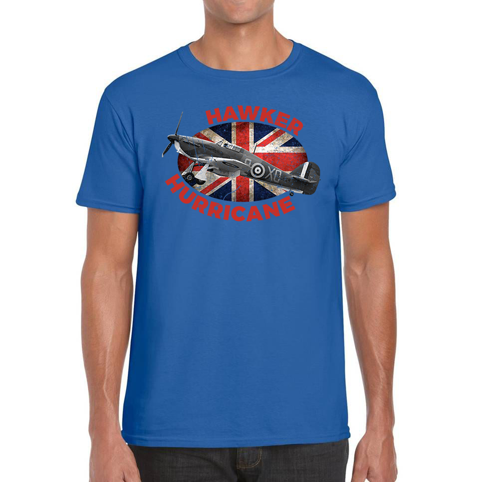 Vintage Hawker Hurricane British Veteran Fighter Aircraft Plane T Shirt