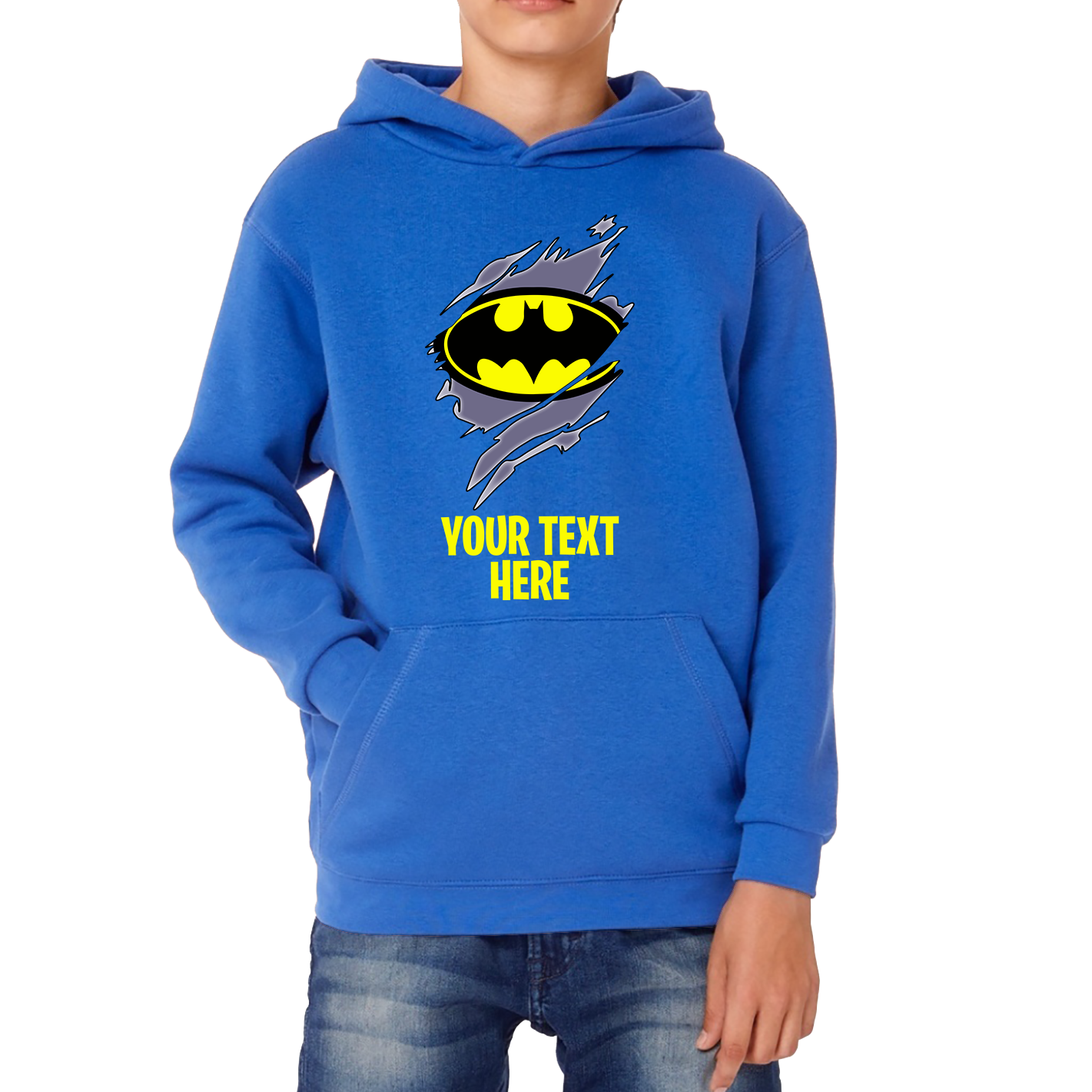 Personalised Batman Logo Hoodie