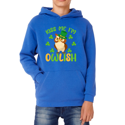 Kiss Me I'm Owlish St. Patrick's Day Hoodie