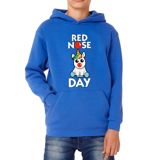 Red Nose Day Baby Unicorn Hoodie