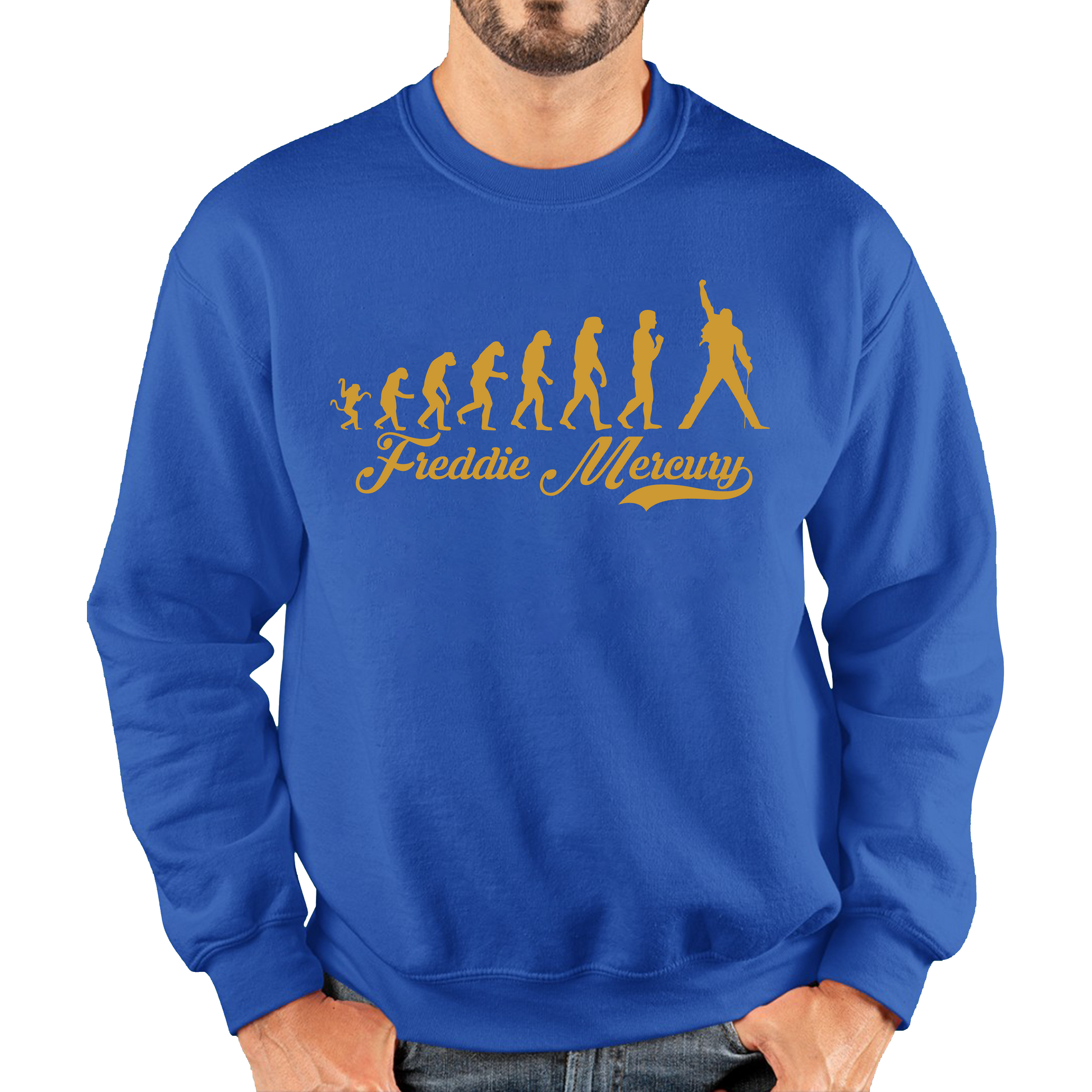 Freddie Mercury Human Evolution Sweatshirt