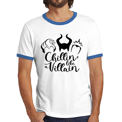 Disney Villains Chillin Like A Villain Ringer T Shirt