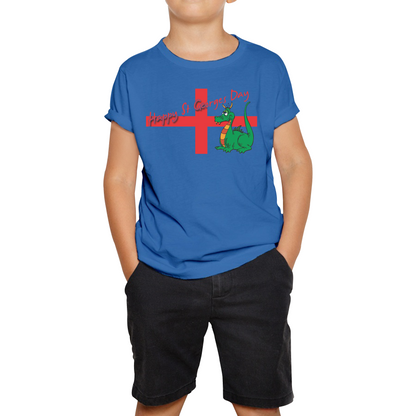 Happy St. George's Day Cute Dragon England Flag T Shirt