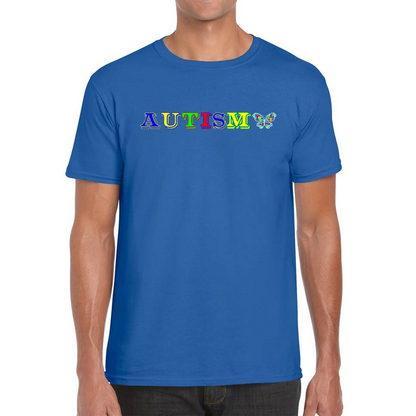 Autism Awareness With Butterfly T Shirt