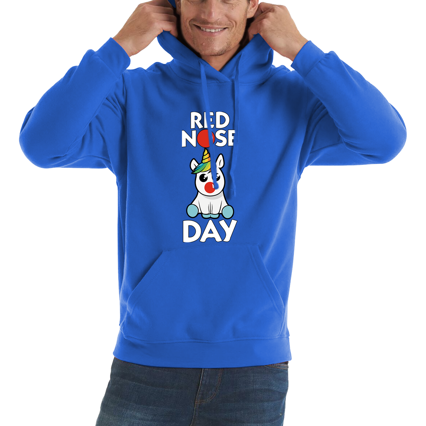 Red Nose Day Baby Unicorn Hoodie