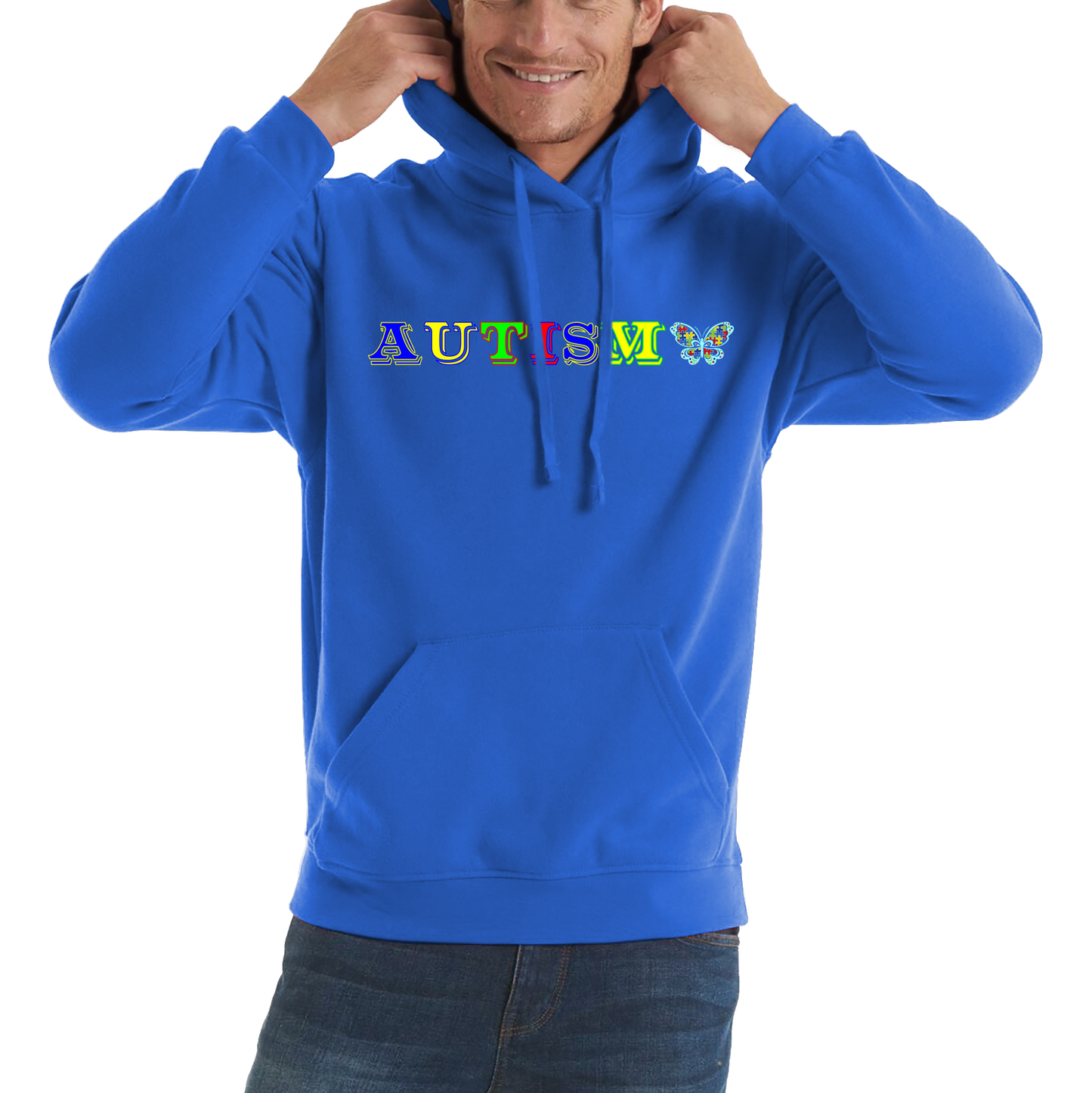 Autism Awareness With Butterfly Hoodie