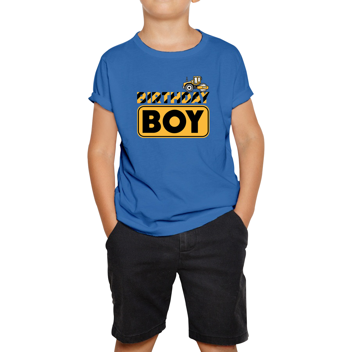 Bulldozer Tractor Birthday Boy Excavator T Shirt