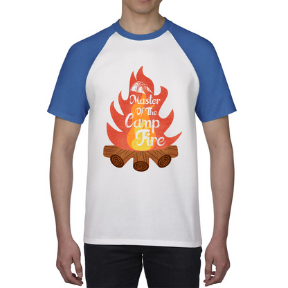 Master Of The Campfire Camping Adventure Lover Camp Fire Outdoor Baseball T Shirt