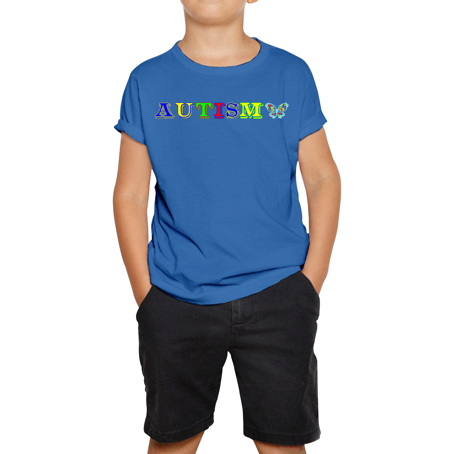 Autism Awareness With Butterfly T Shirt