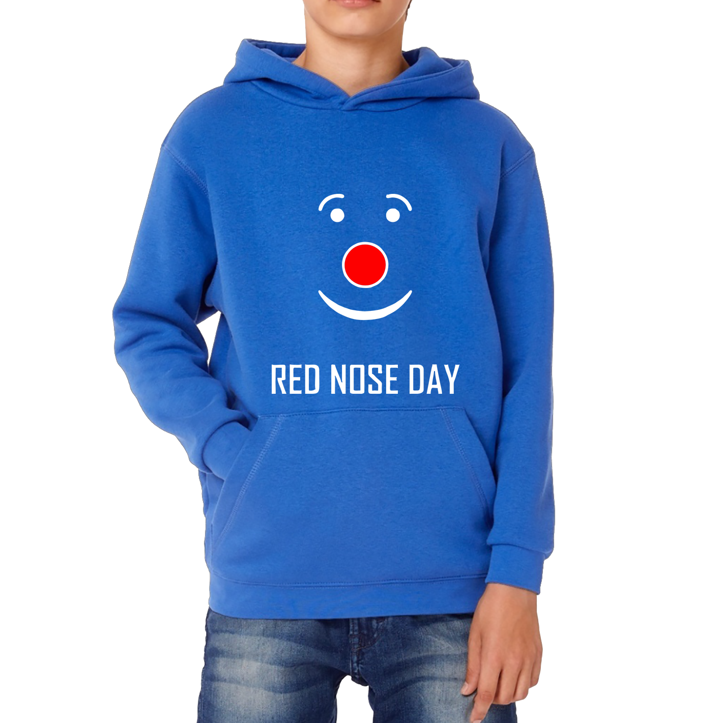 Red Nose Day Clown Face Hoodie