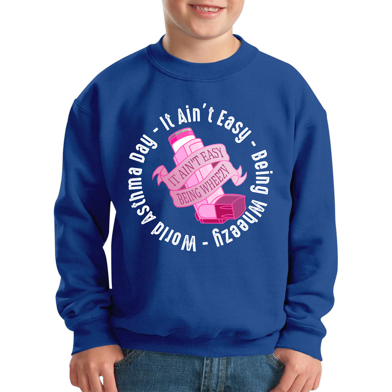 It Ain't Easy Being Wheezy World Asthma Day Sweatshirt