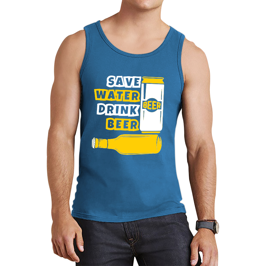 Save Water Drink Beer Funny Tank Top