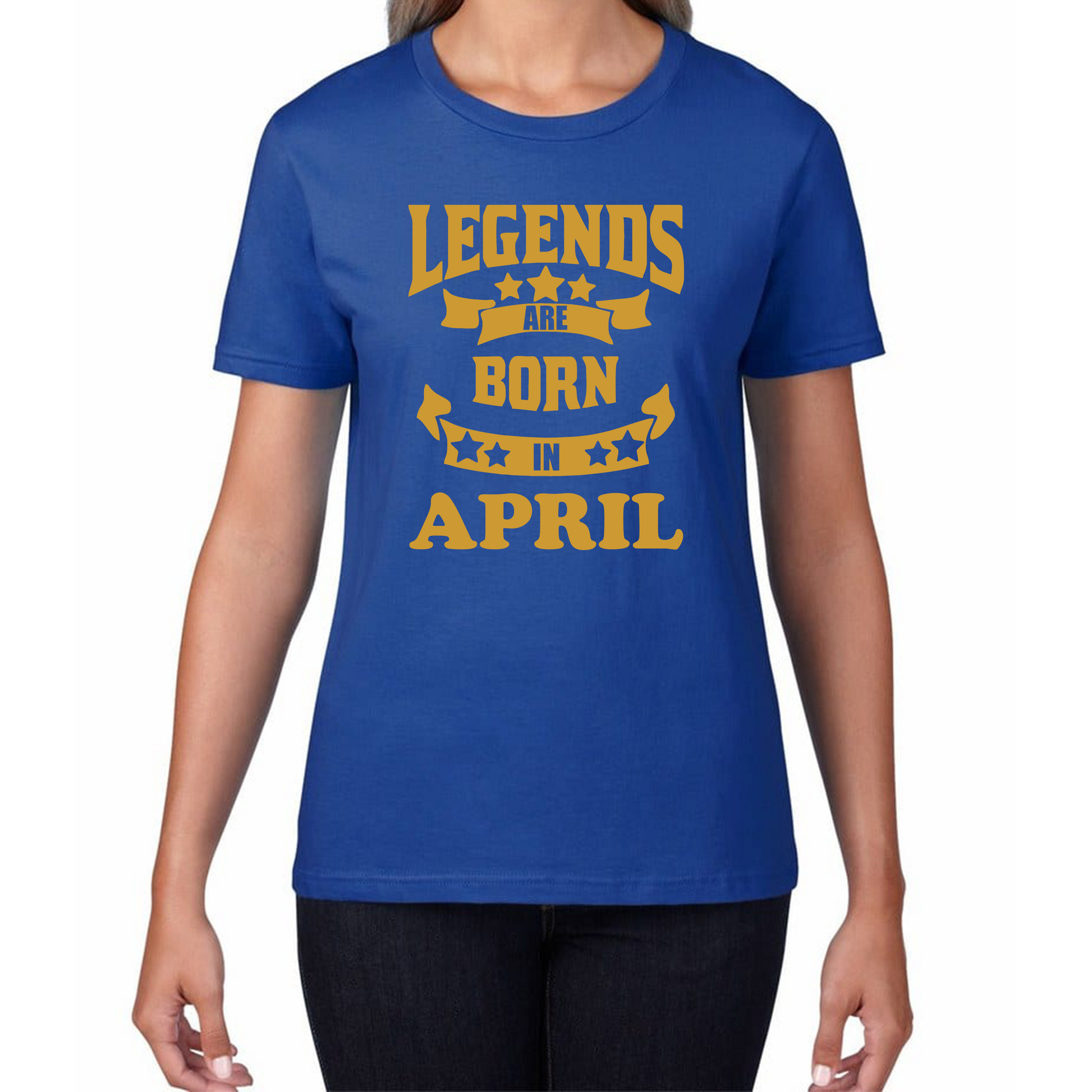 Legends Are Born In April Birthday T Shirt