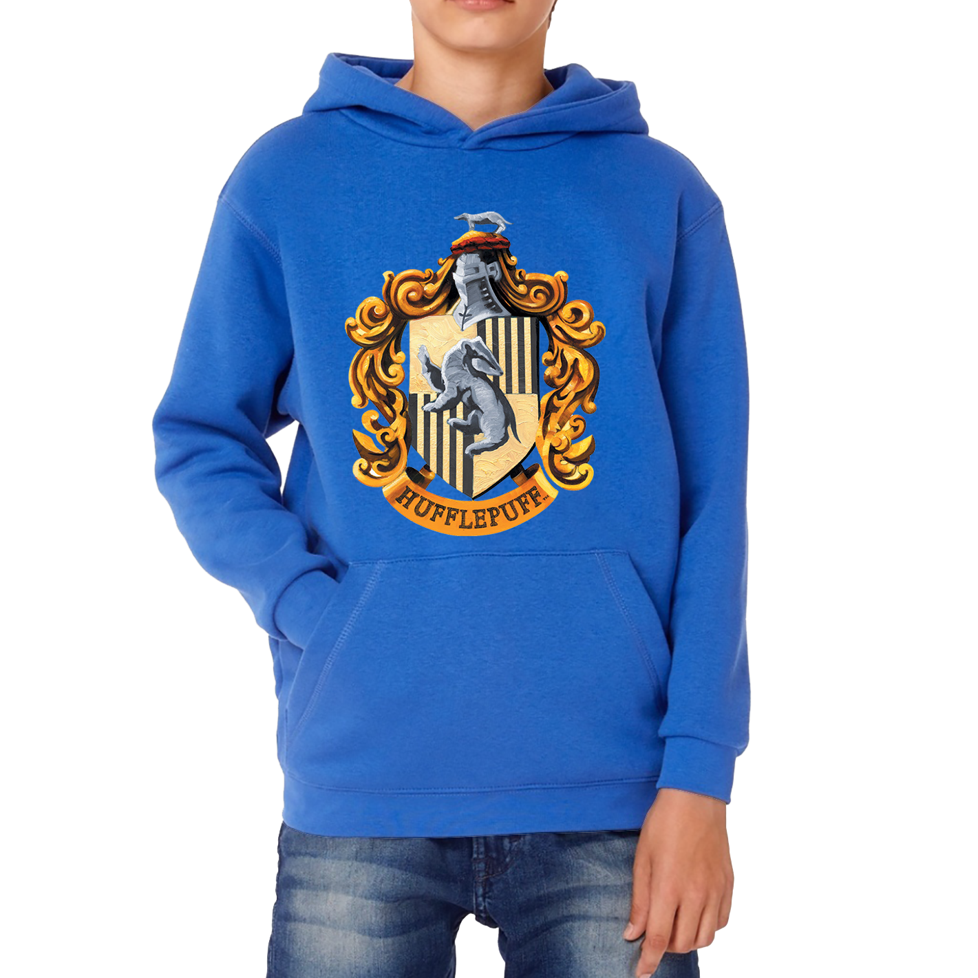 Harry Potter House Of Hufflepuff Hogwarts Crest Hoodie