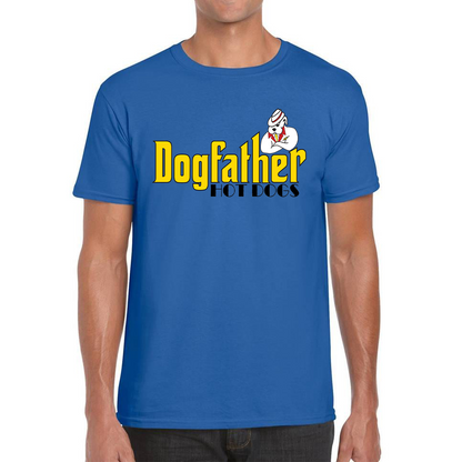 Dogfather Hot Dog Funny Father's Day Funny Hotdog, Hotdog Lover Mens Tee Top