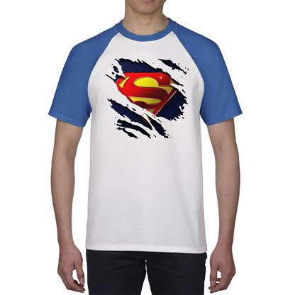 Superman Logo Shirt Zack Snyder's Justice League Dc Comics Superhero Baseball T Shirt