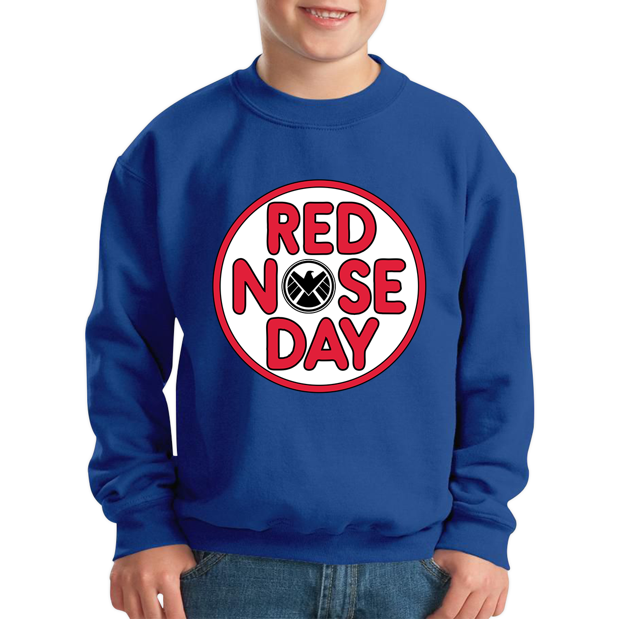 Marvel Shield Red Nose Day Sweatshirt